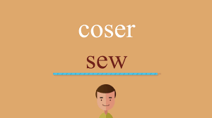cómo se dice coser en inglés you