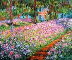 Garden At Giverny Claude Monet Art