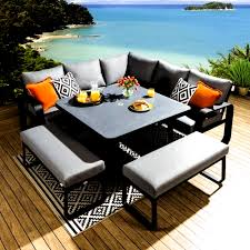contemporary garden table and chairs uk