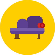 Sofa Bed Generic Color Fill Icon