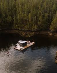 remote floating sauna tofino resort