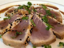 sesame seared tuna with orange soy