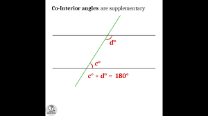co interior angles parallel lines
