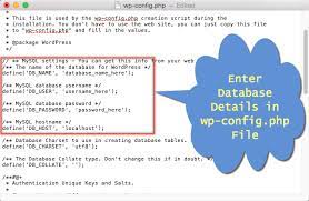 edit wp config php file in wordpress