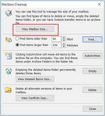 increase outlook mailbox size limit