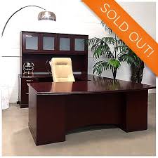 Executive office furniture, including these large computer desks, are specifically designed to make your work life easier. Faustino S Used Majestic Executive Desk Set Discount Office Furniture