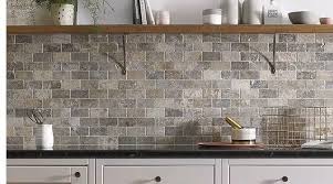 Grey Brick Pattern Wall Tile In