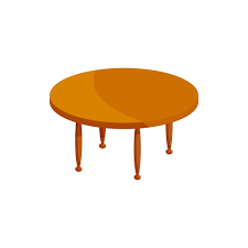 Round Wooden Table Icon