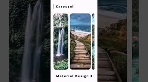 android carousel with material design 3