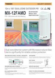 mw 50 microwave sensor takex europe