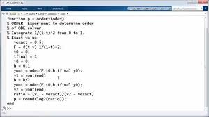 Solving Odes In Matlab Series