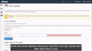 how to setup a cron job in cpanel cpanel