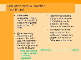 Each type of style serves a valuable purpose, so it's important to know the differences. Formal Versus Informal Logic Deductive Versus Inductive Forms