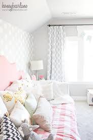 pink and gray s bedroom