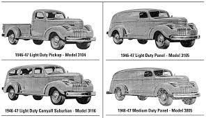 1947 1959 chevy truck model years