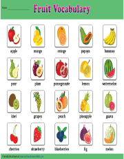 fruit and vegetables worksheets