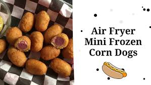 mini corn dogs in air fryer time and temp