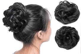 D-DIVINE Women's and Girl's Synthetic Hair Bun Extension (Pack of 1, Black)  : Amazon.in: Beauty