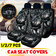 Universal Car Seat Covers Wolf Design
