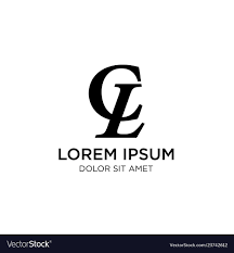 cl letter lc icon logo template royalty