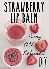 diy sweet strawberry lip balm recipe