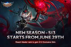New season - S13 will start from June 29th.😮 With a new season coming soon, ranked Master or above in Season 12 will unlock the Season Exclusive Skin: Vexana Imprisoner. Make sure