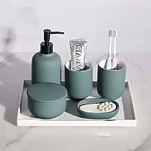 G decor three piece corfu mosaic emerald bathroom set. Green Bathroom Accessories Shop Online And Save Up To 22 Uk Lionshome