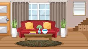 free living room vector art