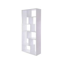 wooden rectangular cube bookcase
