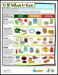 The Go Slow Whoa Chart Kids Nutrition Nutrition