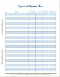 Free Printable Blank Sign Up Sheet Pdf File K 12 Education And