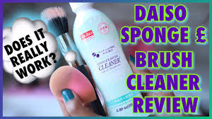 daiso sponge brush cleaner review