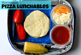 homemade pizza lunchables