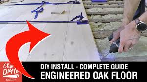 engineered oak floor on joists