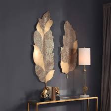 88d66 Lamps Plus Leaf Wall Art