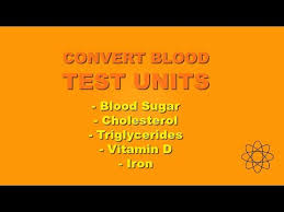 Convert Blood Sugar Units Blood Lipids Etc Mg Dl To Mmol L