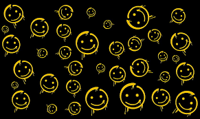 trippy smiley face background trippy