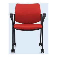 guest chair sidero armless with casters