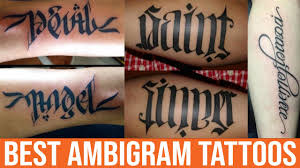 27 ambigram tattoo designs that will