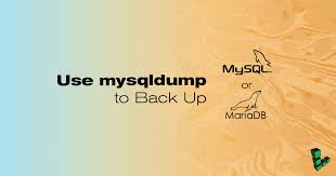 mysql databases using mysqldump
