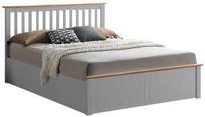 5ft king size malmo pearl grey wooden