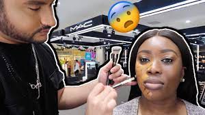 mac makeup transformation on dark skin