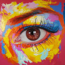 Patricia Vesga : Titulo: la niña de mis ojos Técnica: óleo sobre lienzo  Dimensiones: 100 x 100 cm