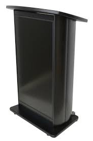 A reader laments the confusion between these two words: Podium Pros H2w Digital Display Aluminum Lectern