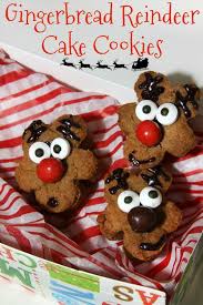 gingerbread reindeer cake cookies for