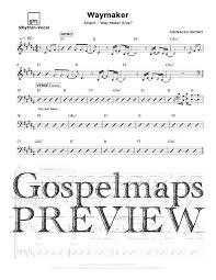 Gospelmaps Waymaker Sinach Rhythm Vocal And Chord Charts