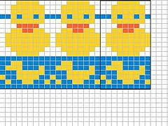 Duck Colorwork Pattern Cute Pattern For A Baby Blanket
