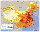 Map of China population: population density and structure of ...