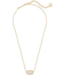 Taylor grace 10k gold live love laugh disc pendant necklace reg. Elisa Pendant Necklace In Gold Bleu Co