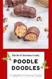 Poodle's on big barker dog beds. Have You Ever Had A Poodle Doodle A Delightful Peanut Butter Candy With Nuts And Coconut All Dipped In C Low Sugar Recipes Sugar Free Recipes Low Carb Baking